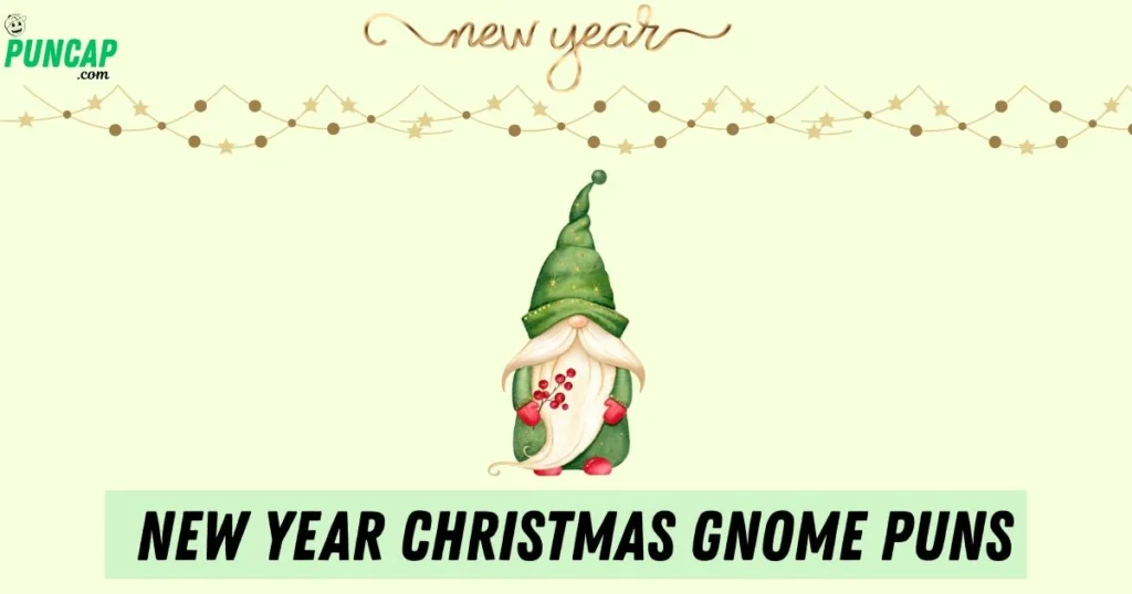 New Year Christmas Gnome Puns
