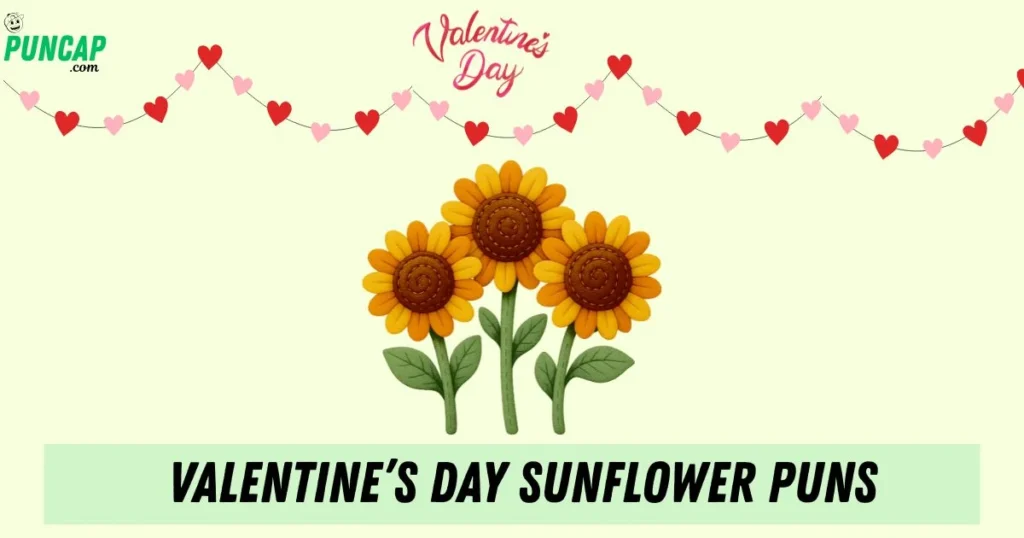 Valentines Day Sunflower Puns