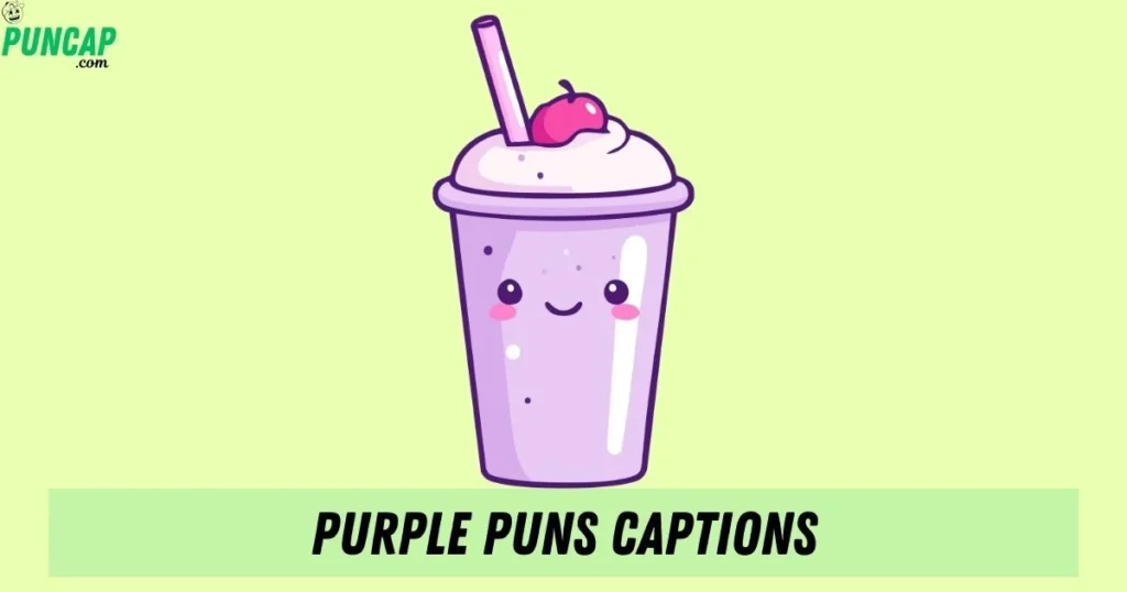 Purple Puns Captions