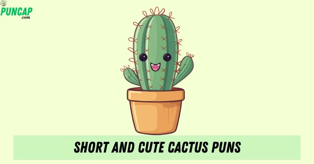 Short And Cute Cactus Puns